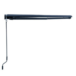 Jack Stonehouse 2.5 X 2M Manual Awning For Window, Doors, Patio, Garden - Retractable Sun Shade Canopy Shelter With Crank Handle & Fixings - Black - thumbnail 6