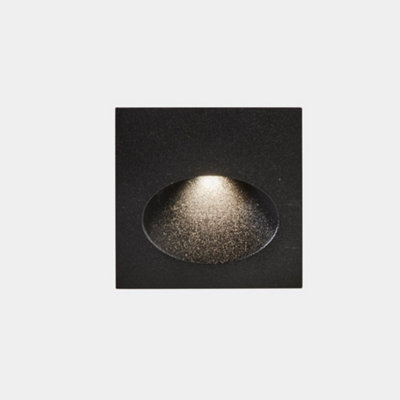Luminosa Lighting Luminosa Bat Outdoor Led Recessed Wall Light Square Urban Grey Ip65 2.2W 3000K