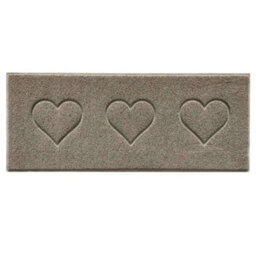 Nicoman Pvc Heart Embossed Spaghetti Coil Hallway Kitchen Entrance Runner Rug 150Cm X 60Cm - Beige - thumbnail 2