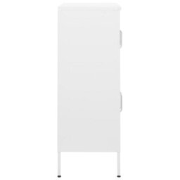 Vidaxl Storage Cabinet White 80X35X101.5 Cm Steel - thumbnail 4