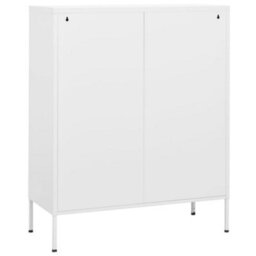 Vidaxl Storage Cabinet White 80X35X101.5 Cm Steel - thumbnail 5