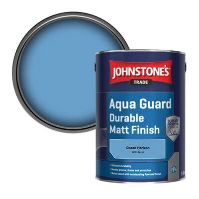 Johnstone's Trade Wood & Metal Aqua Guard Durable Matt Paint Ocean Horizon (Ppg1242-4) 5L - image 1