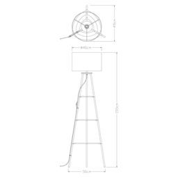 Aspen Plain Neutral & Green Led Floor Lamp - thumbnail 5