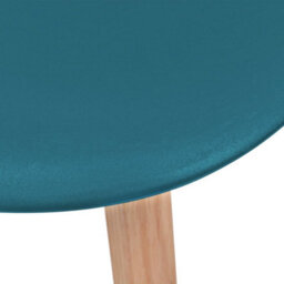 Berkfield Dining Chairs 6 Pcs Turquoise Plastic - thumbnail 5