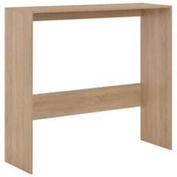 Berkfield Bar Table With 2 Table Tops Oak 130X40X120 Cm - thumbnail 7