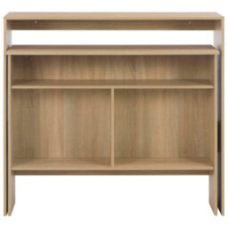 Berkfield Bar Table With 2 Table Tops Oak 130X40X120 Cm - thumbnail 4