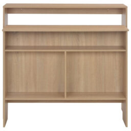 Berkfield Bar Table With 2 Table Tops Oak 130X40X120 Cm - thumbnail 5