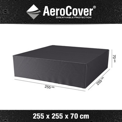 Pacific Lifestyle Platinum Aerocover Lounge Set Waterproof Rip-Stop Polyester Square Cover Garden Furniture W255Xd255Xh70Cm - image 1