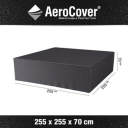 Pacific Lifestyle Platinum Aerocover Lounge Set Waterproof Rip-Stop Polyester Square Cover Garden Furniture W255Xd255Xh70Cm - thumbnail 1