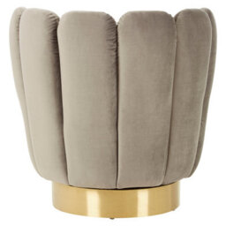 Orsina Stylish Design Grey Velvet Chair, Comfortable Occassional Armchair, Quality Constructed Accent Armchair - thumbnail 4