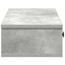 Berkfield Durable Wall Shelf With Drawers Concrete Grey 60X25X15 Cm Engineered Wood - thumbnail 5