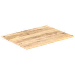 Berkfield Table Top Solid Mango Wood 15-16 mm 90X70 Cm - thumbnail 2