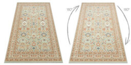 RugsX Wool Carpet Soho 477.26.la400 Osta - Ornament, Frame, Natural Green Beige 160X240 Cm - thumbnail 3