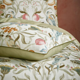 Ew By Edinburgh Weavers Songbird Traditional Floral Duvet Cover Set, Double, Beige - thumbnail 4