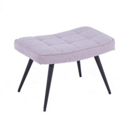 More4Homes Vera Fabric Occasional Living Room Bedroom Modern Metal Legs Accent Chair Armchair (Light Grey W Footstool) - thumbnail 5
