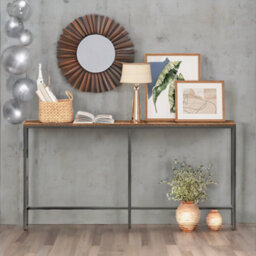 Rafaelo Mobilia 180Cm Wide Narrow & Slim Console Table For Hallway - thumbnail 5