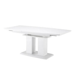 Furniture in Fashion Genisimo Small High Gloss Extending Dining Table In White - thumbnail 6