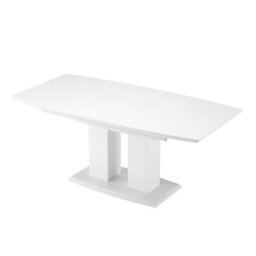 Furniture in Fashion Genisimo Small High Gloss Extending Dining Table In White - thumbnail 7