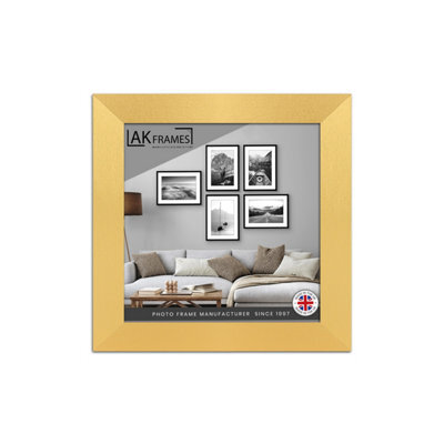 "AK Frames 8X8"" Gold Poster Frame - Modern Picture Frame For Wall Art, Prints And Photos - Durable And Stylish Display Frame" - image 1