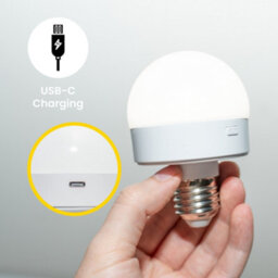 Valuelights Kincaid Rechargeable Easy Fit Wall Light With Fabric Shade - Antique Brass - thumbnail 5