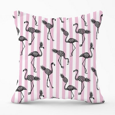 Warren Reed Designer Pineapple Flamingo Cushions 45Cm X 45Cm - image 1