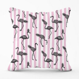 Warren Reed Designer Pineapple Flamingo Cushions 45Cm X 45Cm - thumbnail 1