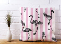 Warren Reed Designer Pineapple Flamingo Cushions 45Cm X 45Cm - thumbnail 2
