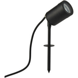 Outdoor Ip65 Ground Spike Spotlight - 7W Gu10 Led - Satin Black Finish - thumbnail 3