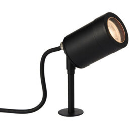 Outdoor Ip65 Ground Spike Spotlight - 7W Gu10 Led - Satin Black Finish - thumbnail 4