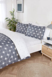 Rapport Home Single Northern Stars Complete Duvet Set With Pillowcase And Fitted Sheet - Grey - thumbnail 4