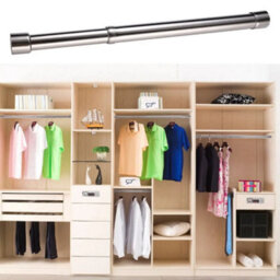 47 To 80Cm Adjustable Stainless Steel Telescopic Rod , Closet And Curtain Rail - thumbnail 4
