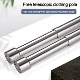 47 To 80Cm Adjustable Stainless Steel Telescopic Rod , Closet And Curtain Rail - thumbnail 5