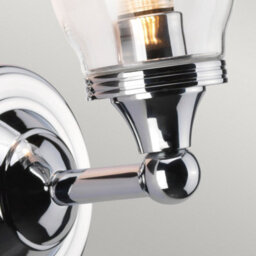 Luminosa Lighting Elstead Austen 1 Light Bathroom Wall Light Polished Chrome Ip44, G9 - thumbnail 3