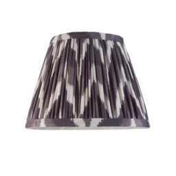 Loops Stylish 20Cm Pearl Grey Tapered Lamp Shade With Handcrafted Zigzag Design - thumbnail 5