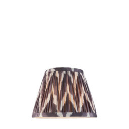 Loops Stylish 20Cm Pearl Grey Tapered Lamp Shade With Handcrafted Zigzag Design - thumbnail 1