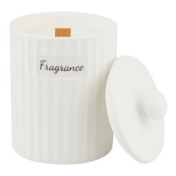 Darphe Ceramic Wood Wick Soy Wax Scented Candle, Gardenias - thumbnail 4