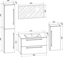 Vcm 5-Part Washbasin Washbasin Badinos Sp - thumbnail 3