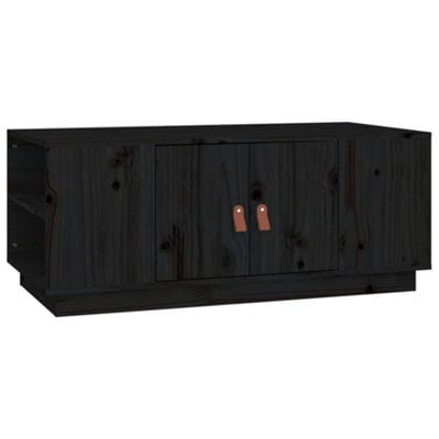 Berkfield Modern Coffee Table Black 100X50X41 Cm Solid Wood Pine - image 1