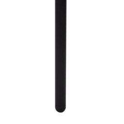 Wyld And Coco Set Of 2 Black Boucle Armless Bar Stools With Matt Steel Legs And Floor Caps, Counter-Height Seating - thumbnail 8