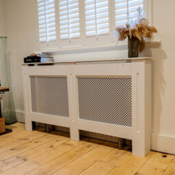 Jack Stonehouse White Diamond Mdf Radiator Cover - Large - 152Cm (W) X 81.5Cm (H) X 19Cm (D) - thumbnail 3
