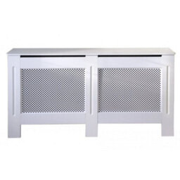 Jack Stonehouse White Diamond Mdf Radiator Cover - Large - 152Cm (W) X 81.5Cm (H) X 19Cm (D) - thumbnail 2