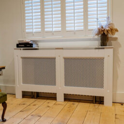 Jack Stonehouse White Diamond Mdf Radiator Cover - Large - 152Cm (W) X 81.5Cm (H) X 19Cm (D) - thumbnail 1