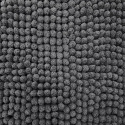 Allure Bath Fashions Supersoft Chenille Bobble Two Piece Bath & Pedestal Mat Set - Charcoal Grey - thumbnail 3