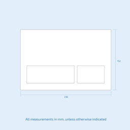Nes Home Wall Hung Wc Cistern Frame With Brushed Brass Square Button Flush Plate - thumbnail 5