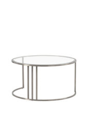 my furniture Aria Silver Coffee Table And Storage Ottoman Chalk - Set - thumbnail 3