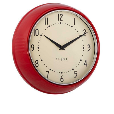 GM Garden & Home Clocks - Metal/glass - L23 X W7 X H23 Cm - Red
