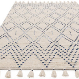 Asiatic Nepal Cream Blue Diamond Rug-160Cm X 230Cm - thumbnail 3