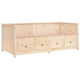 Berkfield Day Bed Without Mattress 75X190 Cm Small Single Solid Wood Pine - thumbnail 9