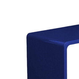 Sweeek - Set Of 2 Nesting Tables With Glossy Finish Blue - Nola - thumbnail 6