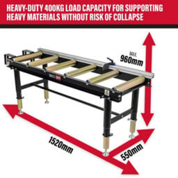 Sip Adjustable Roller Stand Table - L55 X W152 X H74 Cm - thumbnail 4